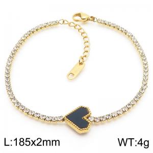 Stainless Steel Stone Bracelet - KB185541-HR
