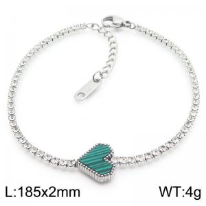 Stainless Steel Stone Bracelet - KB185544-HR