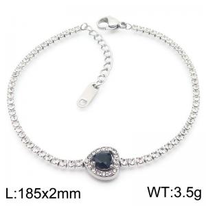 Stainless Steel Stone Bracelet - KB185546-HR