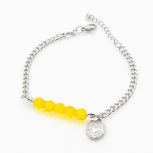 Stainless Steel Bracelet(women) - KB186273-WH
