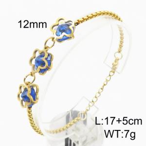 Stainless Steel Stone Bracelet - KB186323-QM