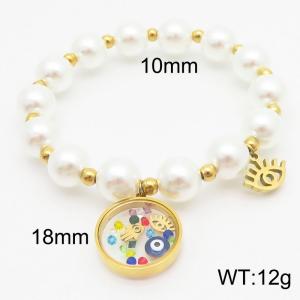 Stainless Steel Gold-plating Bracelet - KB186332-HM