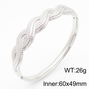 Stainless Steel Bangle - KB186356-SP