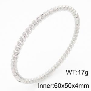 Stainless Steel Bangle - KB186359-SP