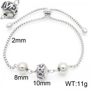 Creative Splicing Stainless Steel Bracelet - KB186471-Z