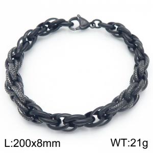 Creative Splicing Stainless Steel Bracelet - KB186474-Z