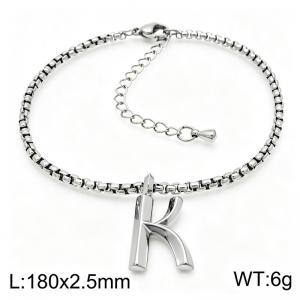 Stainless Steel Jewelry Alphabet Element Bracelet - KB186507-Z