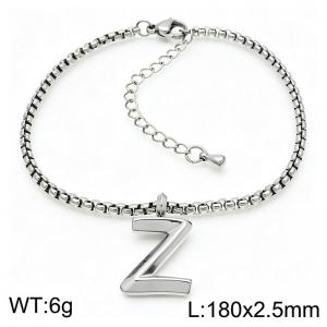 Stainless Steel Jewelry Alphabet Element Bracelet - KB186521-Z