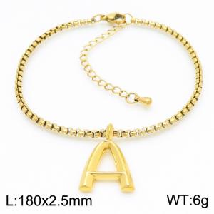 Stainless Steel Jewelry Alphabet Element Bracelet - KB186523-Z