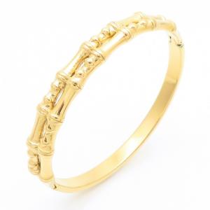 Stainless Steel Gold-plating Bangle - KB187033-SP