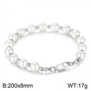 Stainless steel shell bracelet - KB187066-Z
