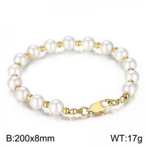 Stainless steel shell bracelet - KB187067-Z
