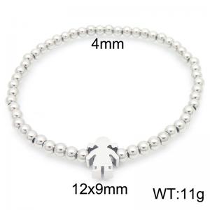 Wholesale Fashion Stainless Steel Bead Chain Bracelets Girl Charm Bracelet Beaded Bracelet Jewelry - KB187379-ZC