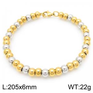 Stainless steel bead bracelet - KB187534-Z