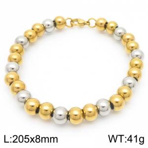 Stainless steel bead bracelet - KB187535-Z