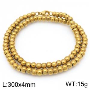 Stainless steel bead bracelet - KB187536-Z