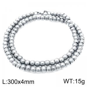 Stainless steel bead bracelet - KB187537-Z