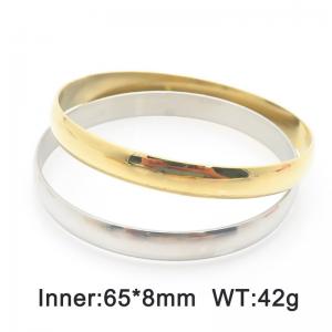 Stainless Steel Gold-plating Bangle - KB187561-LO