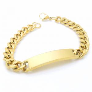 Stainless Steel Gold-plating Bracelet - KB187920-HR