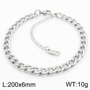 200X6MM New Fashion Stainless Steel Bracelets for Men and Women, Jewelry Gifts - KB187967-Z