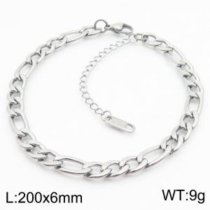 200X6MM New Fashion Stainless Steel Bracelets for Men and Women, Jewelry Gifts - KB187969-Z