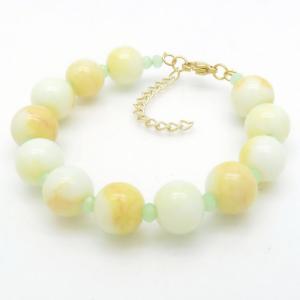 Bead Bracelet - KB188073-WH
