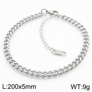 Fashionable and minimalist stainless steel Cuban bracelet - KB188279-Z