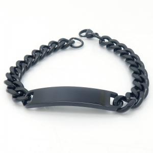 Stainless Steel Black-plating Bracelet - KB188420-HR
