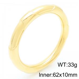Simple and stylish stainless steel ring 10mm thick bracelet - KB188660-GC
