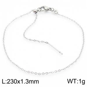 Fashionable and simple adjustable pull-out plain chain bracelet - KB188668-Z