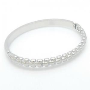 Stainless Steel Bangle - KB188734-SP