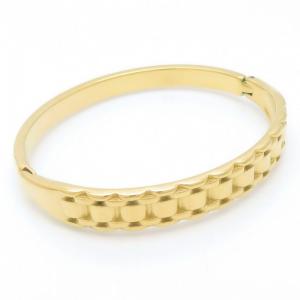 Stainless Steel Gold-plating Bangle - KB188737-SP