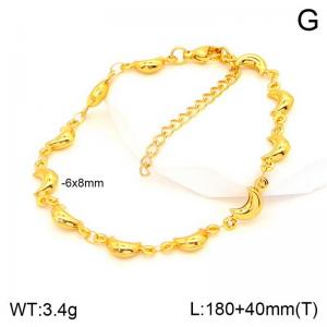 Stainless Steel Gold-plating Bracelet - KB188772-NT