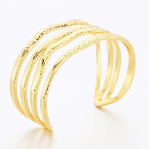 Stainless Steel Gold-plating Bangle - KB189279-TSC