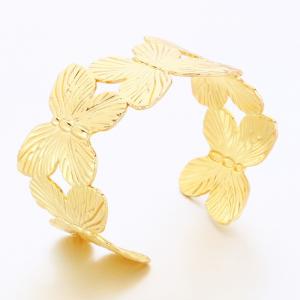 Stainless Steel Gold-plating Bangle - KB189281-TSC