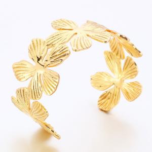 Stainless Steel Gold-plating Bangle - KB189282-TSC