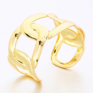Stainless Steel Gold-plating Bangle - KB189289-TSC