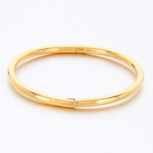 Stainless Steel Gold-plating Bangle - KB189291-TSC