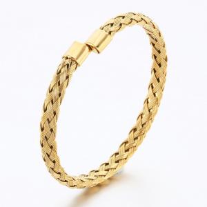 Stainless Steel Gold-plating Bangle - KB189312-TSC