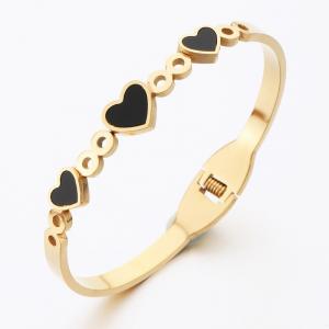 Stainless Steel Gold-plating Bangle - KB189373-BJ