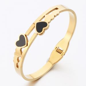 Stainless Steel Gold-plating Bangle - KB189374-BJ