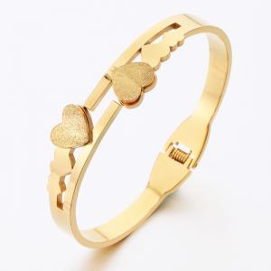 Stainless Steel Gold-plating Bangle - KB189375-BJ