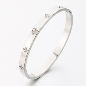 Stainless Steel Stone Bangle - KB189383-BJ
