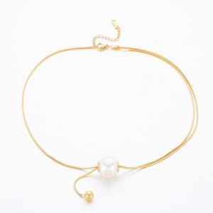 Stainless Steel Gold-plating Bracelet - KB189452-HM