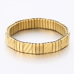 Stainless Steel Gold-plating Bangle - KB189533-SP