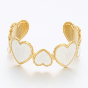 Stainless Steel Gold-plating Bangle - KB189751-SP