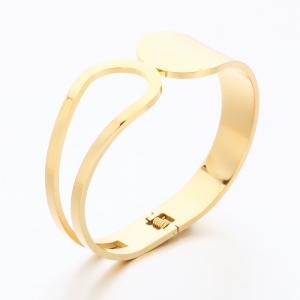 Stainless Steel Gold-plating Bangle - KB189757-SP