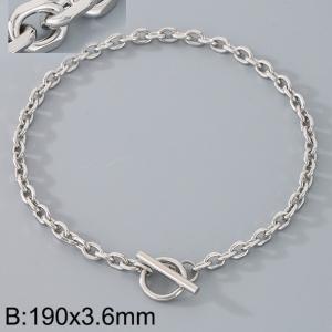 Stainless steel OT buckle grinding edge O-ring bracelet - KB190044-Z