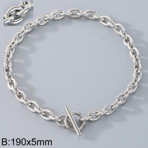 Stainless steel OT buckle O-chain bracelet - KB190067-Z