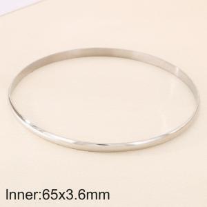 65X3.6m Women Simple Stainless Steel Bangle - KB190758-GC